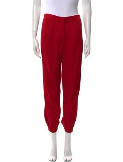 Pre-owned Zero + Maria Cornejo Straight Leg Pants W/ Tags In Red