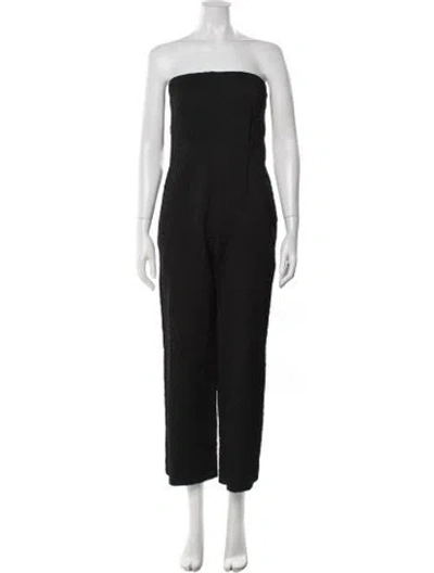 Pre-owned Zero + Maria Cornejo Strapless Jumpsuit In Black