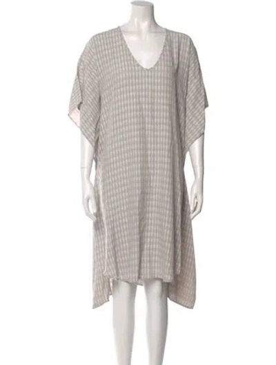 Pre-owned Zero + Maria Cornejo Striped Knee-length Dress In Multi