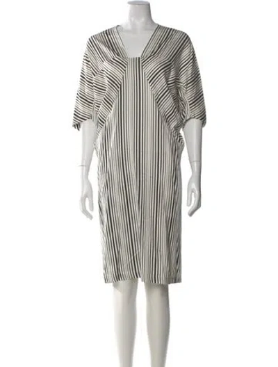Pre-owned Zero + Maria Cornejo Striped Knee-length Dress In Multi