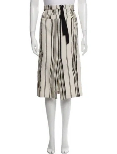Pre-owned Zero + Maria Cornejo Striped Midi Length Skirt
