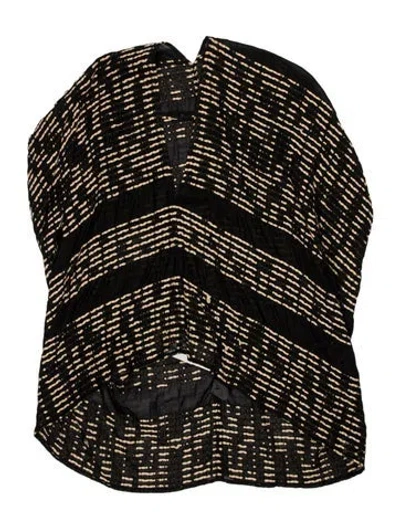 Pre-owned Zero + Maria Cornejo Striped Mini Dress In Black