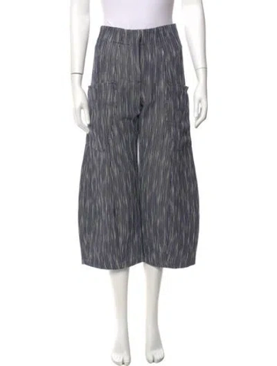 Pre-owned Zero + Maria Cornejo Striped Wide Leg Pants In Multi