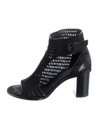 Pre-owned Zero + Maria Cornejo Suede Pumps In Black