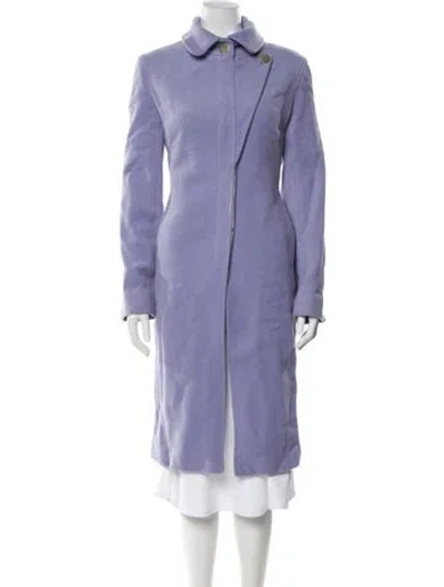 Pre-owned Zero + Maria Cornejo Trench Coat In Purple