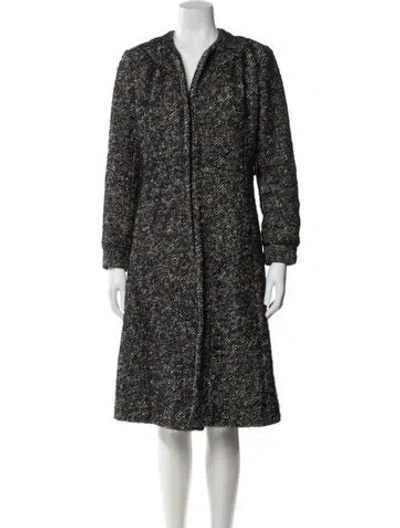 Pre-owned Zero + Maria Cornejo Tweed Pattern Coat In Multi