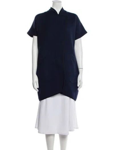 Pre-owned Zero + Maria Cornejo Vest In Blue