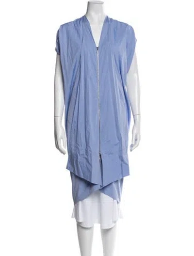 Pre-owned Zero + Maria Cornejo Vest In Blue