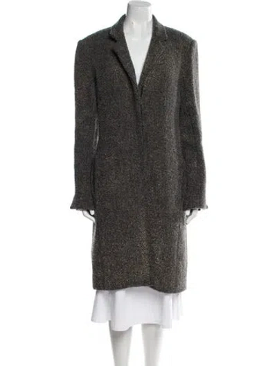 Pre-owned Zero + Maria Cornejo Virgin Wool Fur Coat In Multi