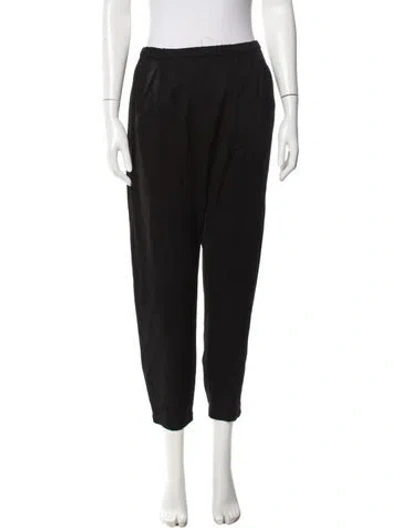 Pre-owned Zero + Maria Cornejo Virgin Wool Skinny Leg Pants In Black