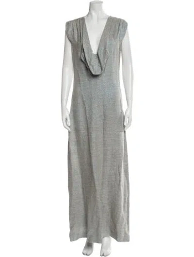 Pre-owned Zero + Maria Cornejo V-neck Long Dress