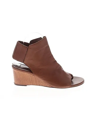 Pre-owned Zero + Maria Cornejo Wedges In Brown