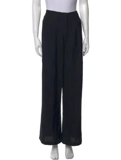 Pre-owned Zero + Maria Cornejo Wide Leg Pants In Black