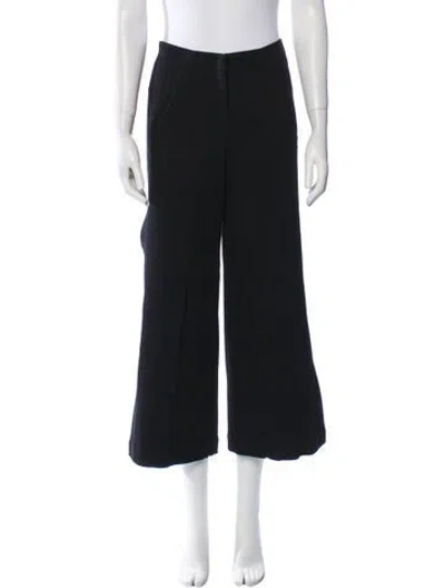 Pre-owned Zero + Maria Cornejo Wide Leg Pants In Black