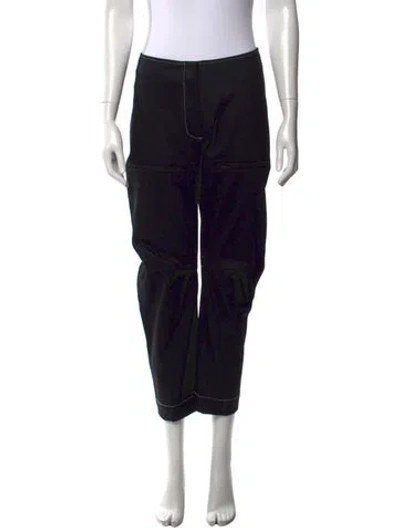 Pre-owned Zero + Maria Cornejo Wide Leg Pants In Black