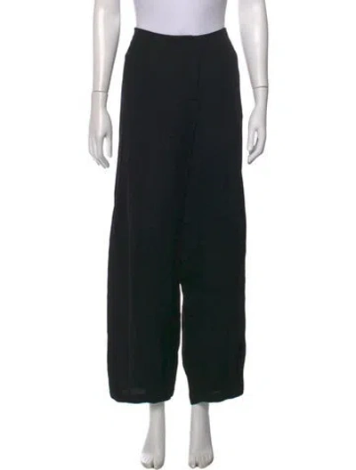 Pre-owned Zero + Maria Cornejo Wide Leg Pants In Black