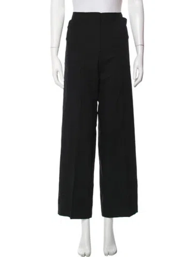 Pre-owned Zero + Maria Cornejo Wide Leg Pants In Black