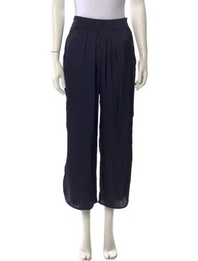 Pre-owned Zero + Maria Cornejo Wide Leg Pants In Blue