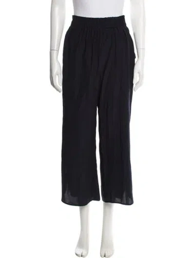Pre-owned Zero + Maria Cornejo Wide Leg Pants In Blue
