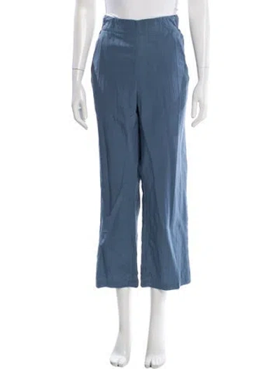 Pre-owned Zero + Maria Cornejo Wide Leg Pants In Blue