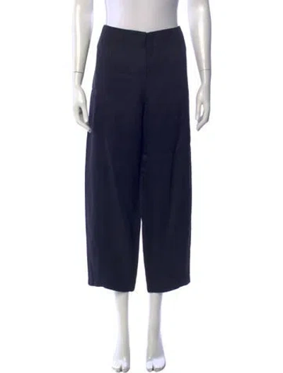 Pre-owned Zero + Maria Cornejo Wide Leg Pants In Blue