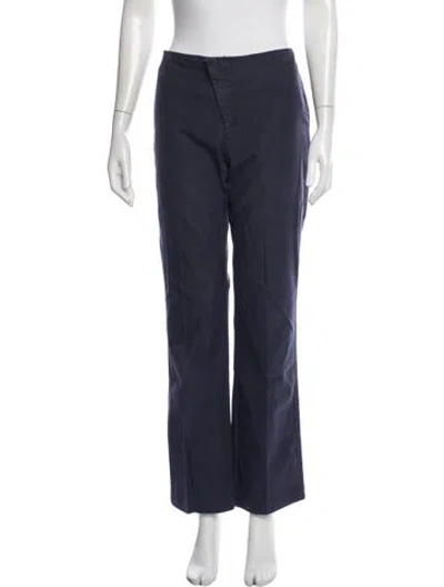 Pre-owned Zero + Maria Cornejo Wide Leg Pants In Blue