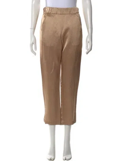 Pre-owned Zero + Maria Cornejo Wide Leg Pants In Neutral