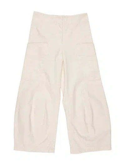 Pre-owned Zero + Maria Cornejo Wide Leg Pants In Neutral