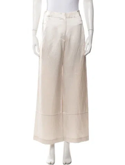 Pre-owned Zero + Maria Cornejo Wide Leg Pants In Neutral