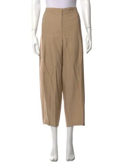 Pre-owned Zero + Maria Cornejo Wide Leg Pants In Neutrals