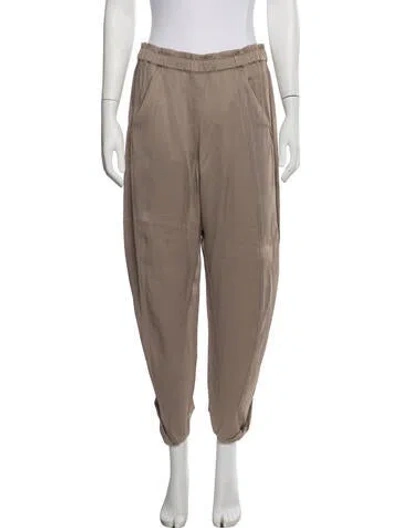 Pre-owned Zero + Maria Cornejo Wide Leg Pants In Neutrals