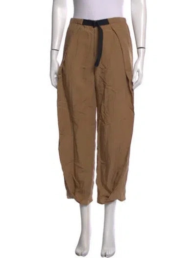 Pre-owned Zero + Maria Cornejo Wide Leg Pants In Neutrals