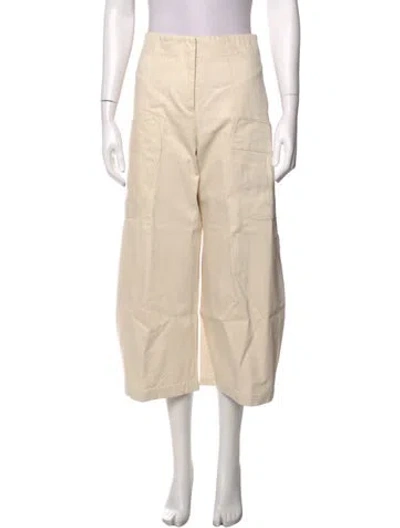 Pre-owned Zero + Maria Cornejo Wide Leg Pants In Neutrals
