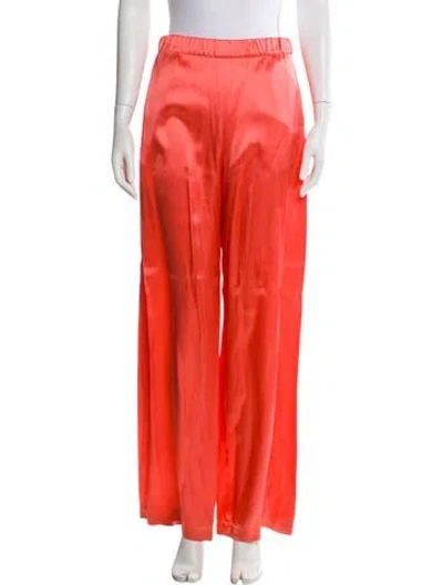 Pre-owned Zero + Maria Cornejo Wide Leg Pants In Orange