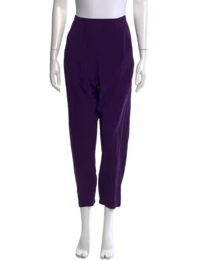 Pre-owned Zero + Maria Cornejo Wide Leg Pants In Purple