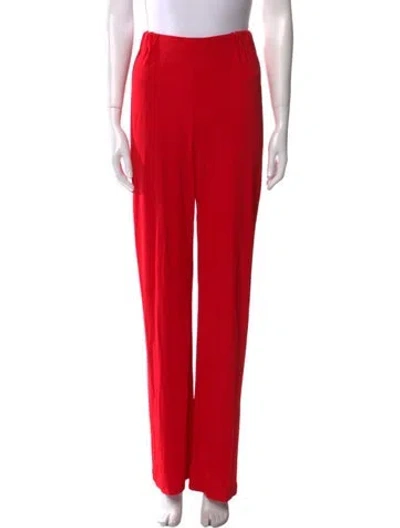 Pre-owned Zero + Maria Cornejo Wide Leg Pants In Red