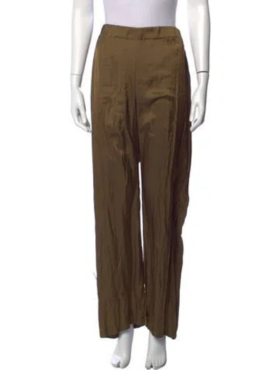 Pre-owned Zero + Maria Cornejo Wide Leg Pants W/ Tags In Brown