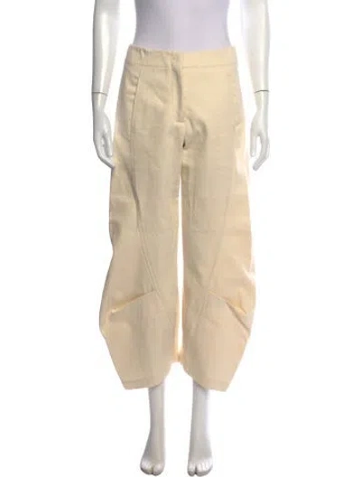 Pre-owned Zero + Maria Cornejo Wide Leg Pants W/ Tags In Neutrals
