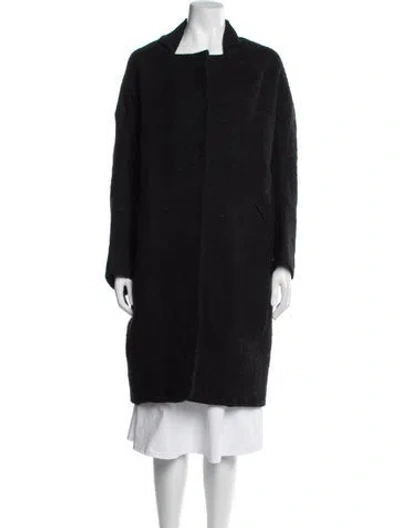 Pre-owned Zero + Maria Cornejo Wool Coat In Black