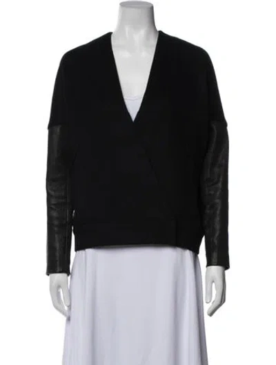 Pre-owned Zero + Maria Cornejo Wool Jacket In Black