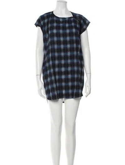 Pre-owned Zero + Maria Cornejo Wool Mini Dress In Blue