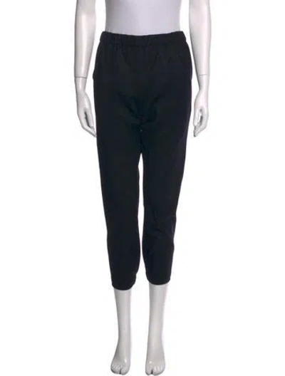 Pre-owned Zero + Maria Cornejo Wool Skinny Leg Pants In Black