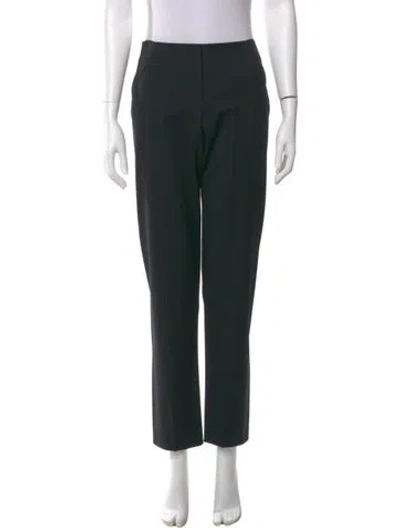 Pre-owned Zero + Maria Cornejo Wool Straight Leg Pants In Black