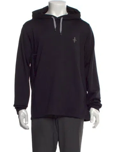 Pre-owned Zero Restriction Crew Neck Long Sleeve Hoodie In Black