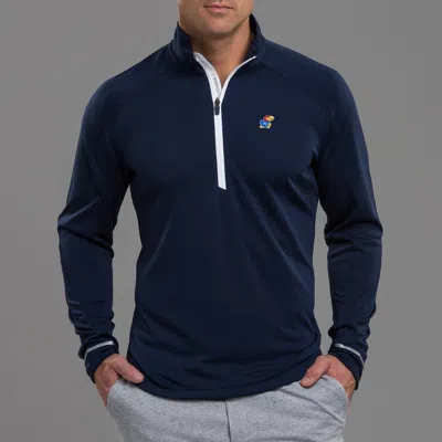 Zero Restriction Kansas | Z425 1/4 Zip Pullover | Collegiate In Navy