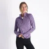 Zero Restriction Shae Zip Mock In Purple