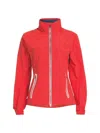 Zero Restriction Women's Olivia Shell Zip-front Jacket In Red