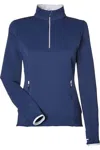 Zero Restriction Women's Sofia Quarter-zip Pullover In Blue