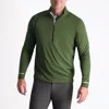 Zero Restriction Z425 1/4 Zip Pullover In Olive Leaf