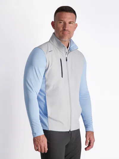 Zero Restriction Z710 Full Zip Jacket In Metallic Silver/skyway